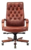 Кресло руководителя Бюрократ T-9928WALNUT светло-коричневый Leather Eichel кожа крестов. металл/дерево