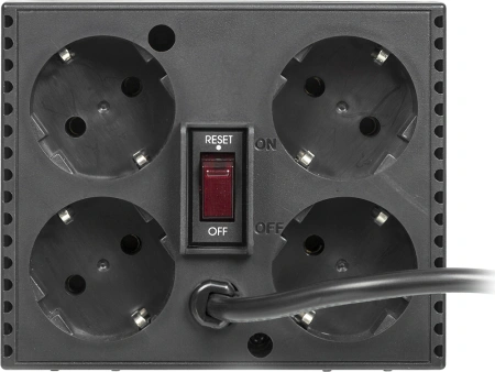 Стабилизатор напряжения Powercom TCA-1200 600Вт 1200ВА черный