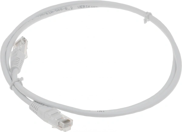 Патч-корд Lanmaster TWT-45-45-1.0-WH UTP RJ-45 вил.-вилка RJ-45 кат.5E 1м белый ПВХ (уп.:1шт)
