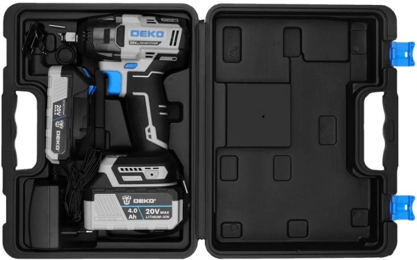 Винтоверт Deko DKIS аккум. патрон:квад.1/2" (кейс в комплекте) (085-1124)