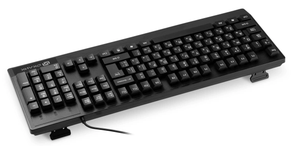 Клавиатура Оклик 115M черный USB (подставка для запястий) (1678098)