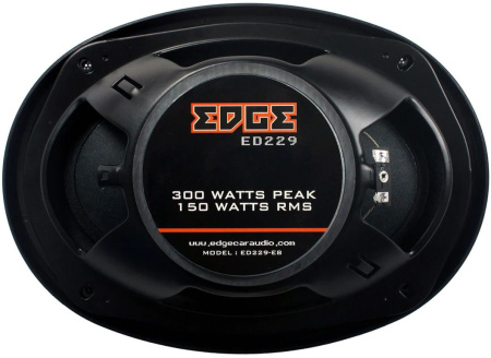 Колонки автомобильные Edge ED229-E8 300Вт 80дБ 4Ом 16x23см (6x9дюйм) (ком.:2кол.) коаксиальные трехполосные