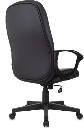 Кресло руководителя Бюрократ T-898 черный Leather Black эко.кожа крестов. пластик