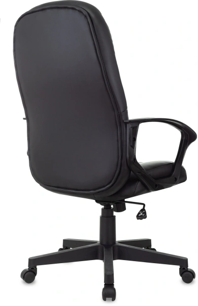 Кресло руководителя Бюрократ T-898 черный Leather Black эко.кожа крестов. пластик