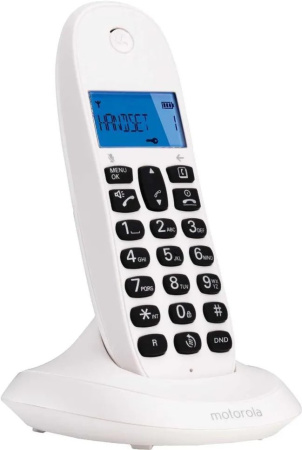 Р/Телефон Dect Motorola C1001CB+ белый АОН