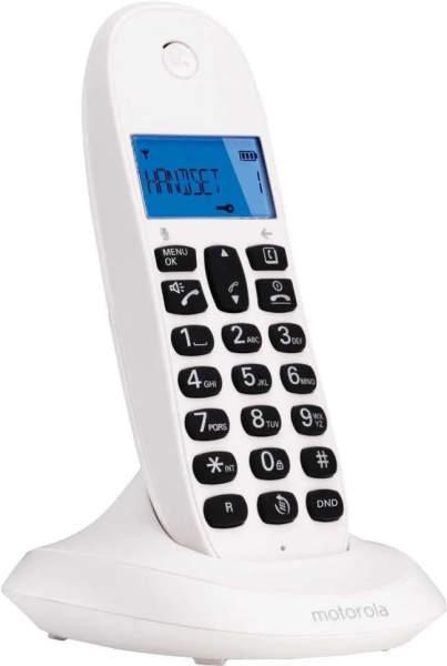 Р/Телефон Dect Motorola C1001CB+ белый АОН