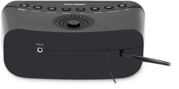 Радиобудильник Hyundai H-RCL221 черный LCD подсв:белая часы:цифровые FM