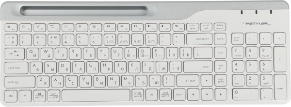 Клавиатура A4Tech Fstyler FBK25 белый/серый USB беспроводная BT/Radio slim Multimedia