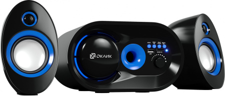 Колонки Оклик OK-433 2.1 черный 15Вт BT