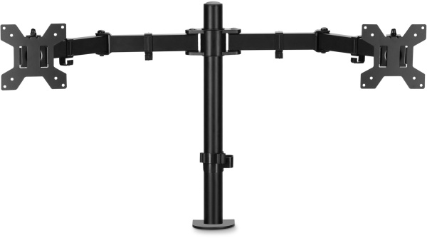 Кронштейн для мониторов ЖК Buro M052 черный 15"-27" макс.16кг крепление к столешнице поворот и наклон