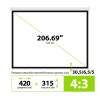Экран Cactus 315x420см MotoExpert CS-PSME-420x315-WT 4:3 настенно-потолочный рулонный белый (моторизованный привод)