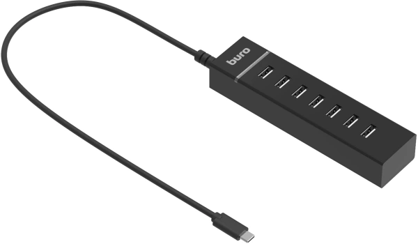 Разветвитель USB-C Buro BPH-C-P107 7порт. черный (BU-USBC-HUB-7U2)
