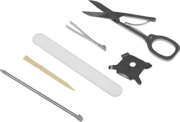 Швейцарская карта Victorinox SwissCard Nailcare (0.7240.T21) бирюзовый полупрозрачный коробка подарочная