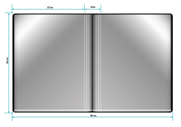 Папка с 100 прозр.вклад. Бюрократ -BPVN100BLCK A4 пластик 0.8мм торц.карм с бум. встав черный