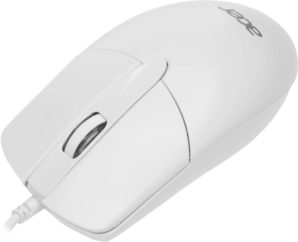 Мышь Acer OMW300 белый оптическая (1200dpi) USB (3but)