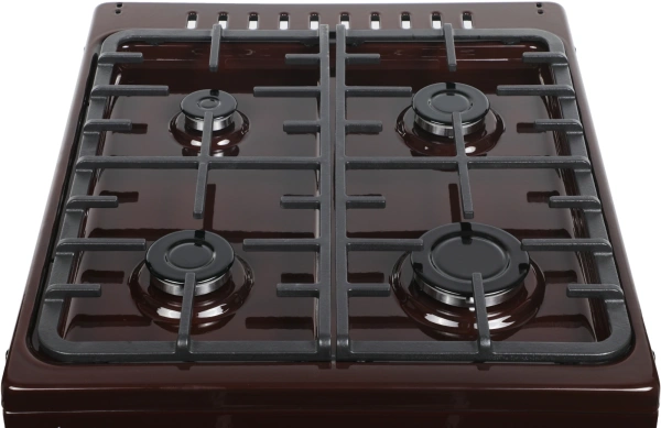 Плита Комбинированная Лысьва ЭГ 404 МС-2у коричневый (без крышки) реш.чугун