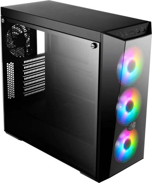 Корпус Cooler Master MasterBox Lite 5 ARGB, W/O controller черный без БП ATX 3x120mm 2x140mm 2xUSB3.0 audio bott PSU