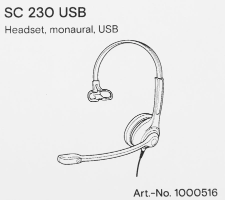 Наушники с микрофоном Epos Sennheiser SC 230 USB черный 2.9м накладные (1000516)