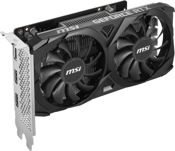 Видеокарта MSI PCI-E 4.0 RTX 3050 VENTUS 2X E 6G OC NVIDIA GeForce RTX 3050 6Gb 96bit GDDR6 1492/14000 HDMIx2 DPx1 HDCP Ret