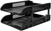 Лоток горизонтальный Deli E9212 BLACK E9212 сборный для бумаг 325x241x155мм черный пластик (упак.:2шт) пластиковый пакет