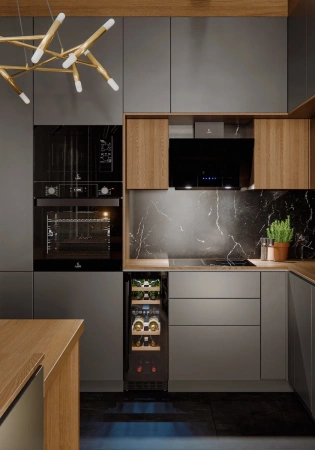 Духовой шкаф Электрический Lex EDP 610 BL Wide Series черный