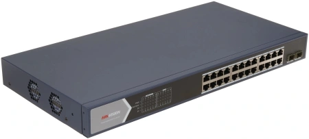 Коммутатор Hikvision DS-3E1526P-SI 24G 2SFP 24PoE+ 370W управляемый