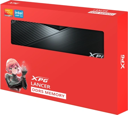 Память DDR5 2x16GB 6000MHz A-Data AX5U6000C3032G-DCLABK XPG Lancer RTL PC5-48000 CL30 DIMM 288-pin 1.25В kit dual rank с радиатором Ret