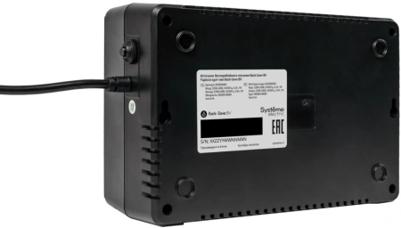 Источник бесперебойного питания Systeme Electriс BV BVSE800RS 480Вт 800ВА черный