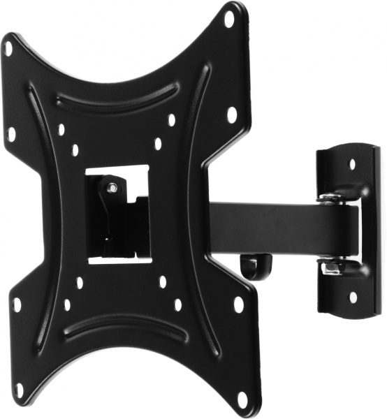 Кронштейн для телевизора Buro FL1S черный 20"-48" макс.15кг настенный поворотно-выдвижной и наклонный