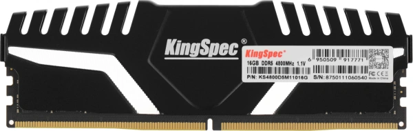 Память DDR5 16GB 4800MHz Kingspec KS4800D5M11016G RTL PC5-38400 CL40 DIMM 288-pin 1.1В single rank с радиатором Ret