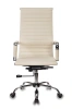 Кресло руководителя Бюрократ CH-883 слоновая кость эко.кожа крестов. металл хром