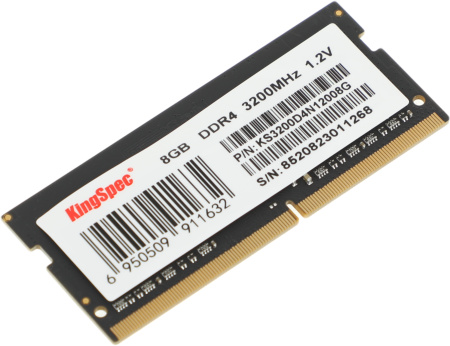 Память DDR4 8Gb 3200MHz Kingspec KS3200D4N12008G RTL PC4-25600 SO-DIMM 260-pin 1.2В Ret