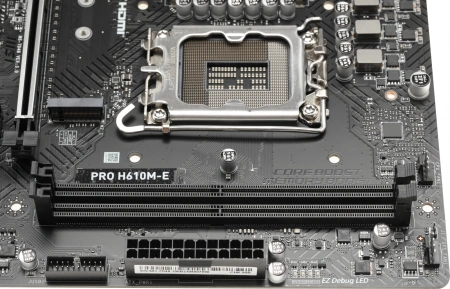 Материнская плата MSI PRO H610M-E Soc-1700 Intel H610 2xDDR5 mATX AC`97 8ch(7.1) GbLAN+VGA+HDMI