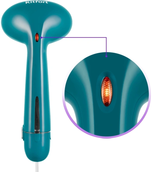 Отпариватель ручной Kitfort КТ-9253 1400Вт бирюзовый/белый