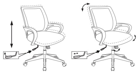 Кресло Бюрократ CH-695N темно-серый TW-04 сиденье черный TW-11 сетка/ткань крестов. пластик