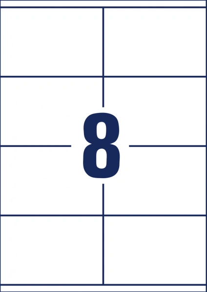 Этикетки Avery Zweckform 3426 A4 105x70мм 8шт на листе/70г/м2/100л./белый матовое самоклей. универсальная