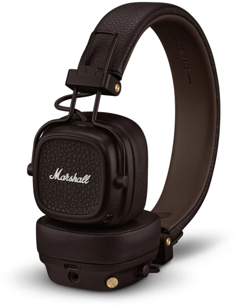 Гарнитура накладные Marshall Major V коричневый беспроводные bluetooth оголовье (MAJOR V BROWN)