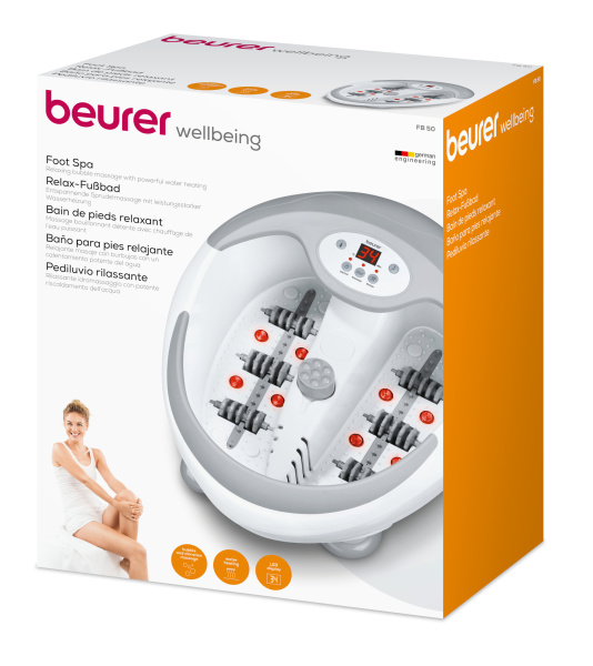 Гидромассажная ванночка для ног Beurer FB50 390Вт белый (637.10)