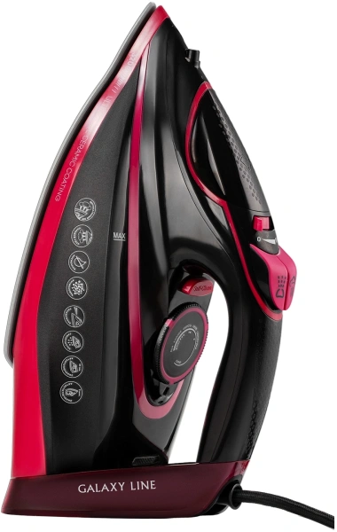 Утюг Galaxy Line GL 6133 3200Вт черный/розовый