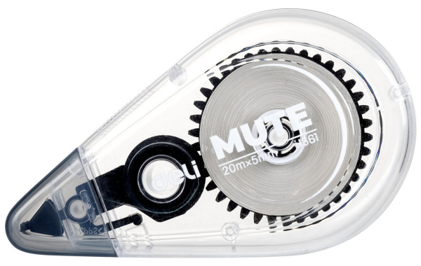 Лента коррект. Deli Mute EH361 20мх5мм ассорти корпус блистер