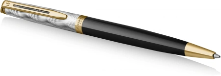 Ручка шариков. Waterman Reflections of Paris Hemisphere DeLuxe (2200839) Black GT M син. черн. подар.кор.