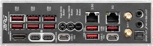 Материнская плата MSI MPG X870E CARBON WIFI SocketAM5 AMD X870 4xDDR5 ATX AC`97 8ch(7.1) 5Gigabit + 2.5Gigabit Ethernet RAID+HDMI