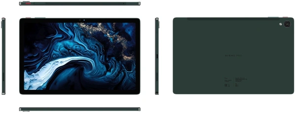 Планшет Digma Pro Pulse T606 (1.6) 8C RAM8Gb ROM128Gb 10.4" In-Cell 2000x1200 4G 2Sim Android 14 темно-зеленый 13Mpix 5Mpix BT WiFi microSD 128Gb 7000mAh