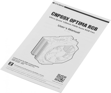 Устройство охлаждения(кулер) Zalman CNPS9X Optima RGB Soc-AM4/1151/1200 4-pin 16-26dB Al+Cu 180W 594gr LED Ret
