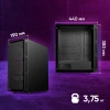 Корпус Оклик OCC-MD301 черный без БП ATX 6x120mm 2xUSB2.0 1xUSB3.0 audio bott PSU