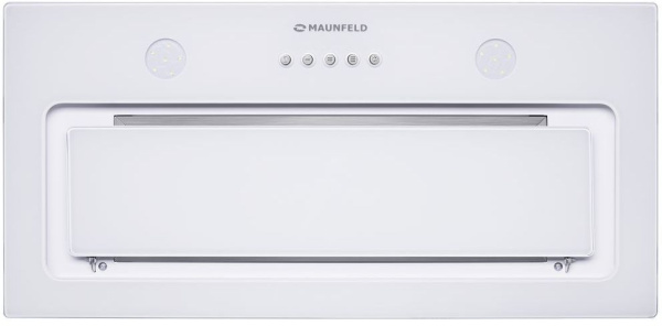 Вытяжка встраиваемая Maunfeld TRAPEZE 601GG белый управление: кнопочное (1 мотор)