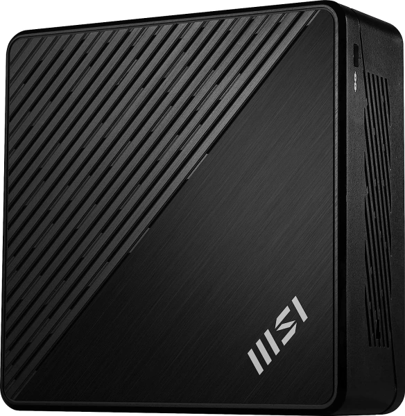 Неттоп MSI Cubi N ADL-019RU N100 (0.8) 4Gb SSD128Gb UHDG Windows 11 Professional 2xGbitEth WiFi BT 65W черный (9S6-B0A911-220)