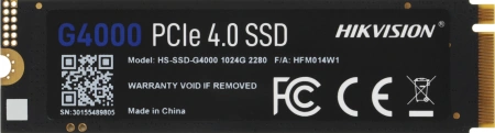 Накопитель SSD Hikvision PCIe 4.0 x4 1TB HS-SSD-G4000/1024G G4000 M.2 2280