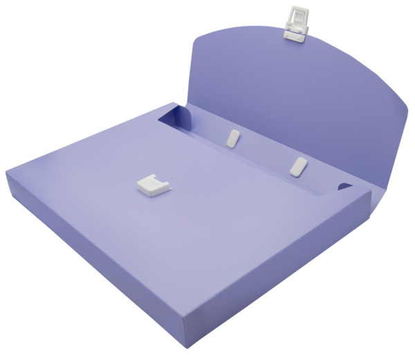 Портфель Бюрократ Pastel PASTPP01VIO 1 отдел. A4 пластик 0.7мм фиолетовый