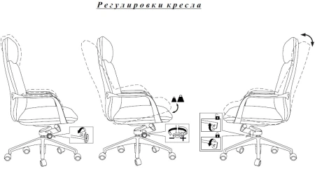 Кресло руководителя Бюрократ _VEGA коричневый кожа крестов. алюминий